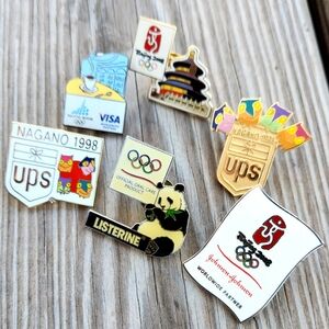 Olympic Themed Pin Collection From Various Olympics